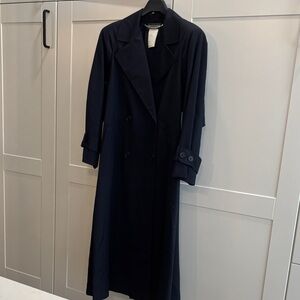 Vintage Harve Bernard Navy Women's Trench Coat